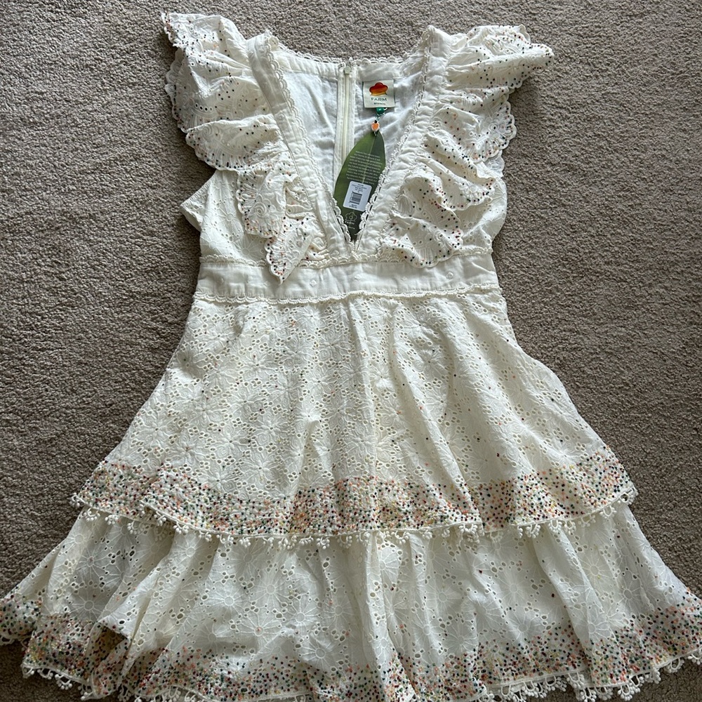 Farm Rio eyelet dress